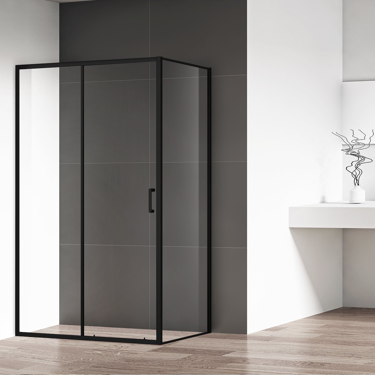 CELESTE FASTO SIDEVEGG 88.5-90 CM M/ SIKKERHETSFOLIE, SORT CELESTE FASTO SIDEVEGG 88.5-90 CM M/ SIKKERHETSFOLIE, SORT