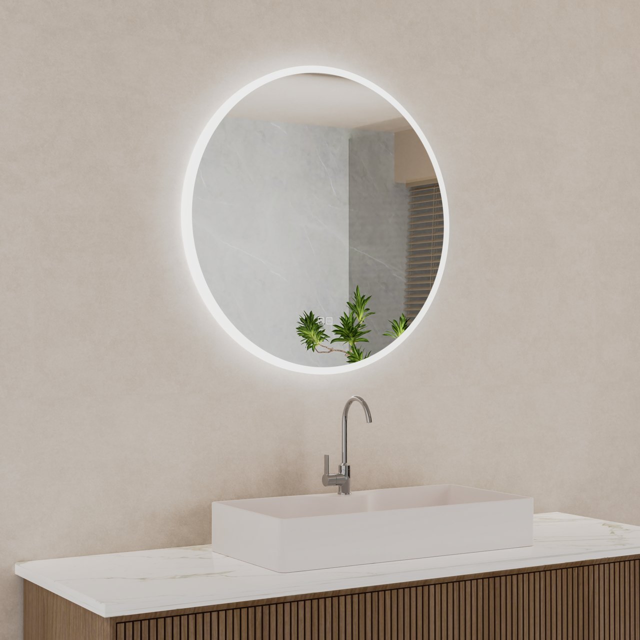 TREND MOON LYSSPEIL Ø90 CM TREND MOON LYSSPEIL Ø90 CM