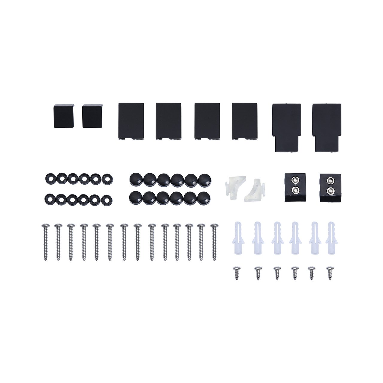 CELESTE FASTO SKRUESETT FOR SKYVEDØR SORT