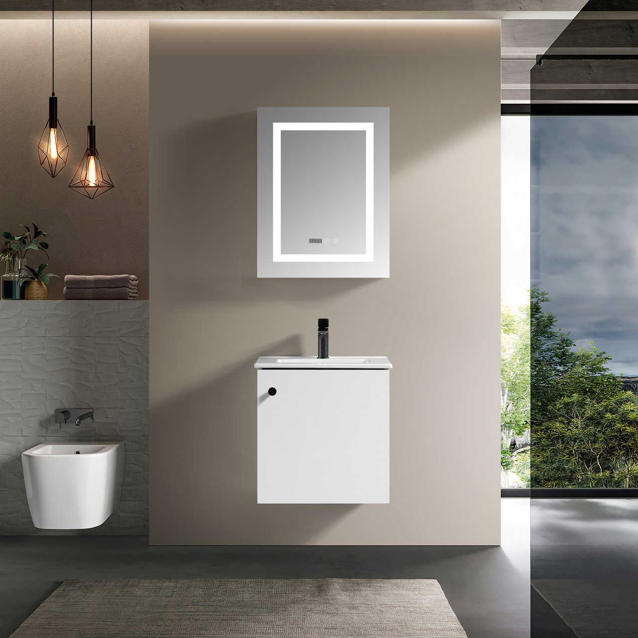 LIND SQUARE 50 BADEROMSMØBEL HVIT LIND SQUARE 50 BADEROMSMØBEL HVIT