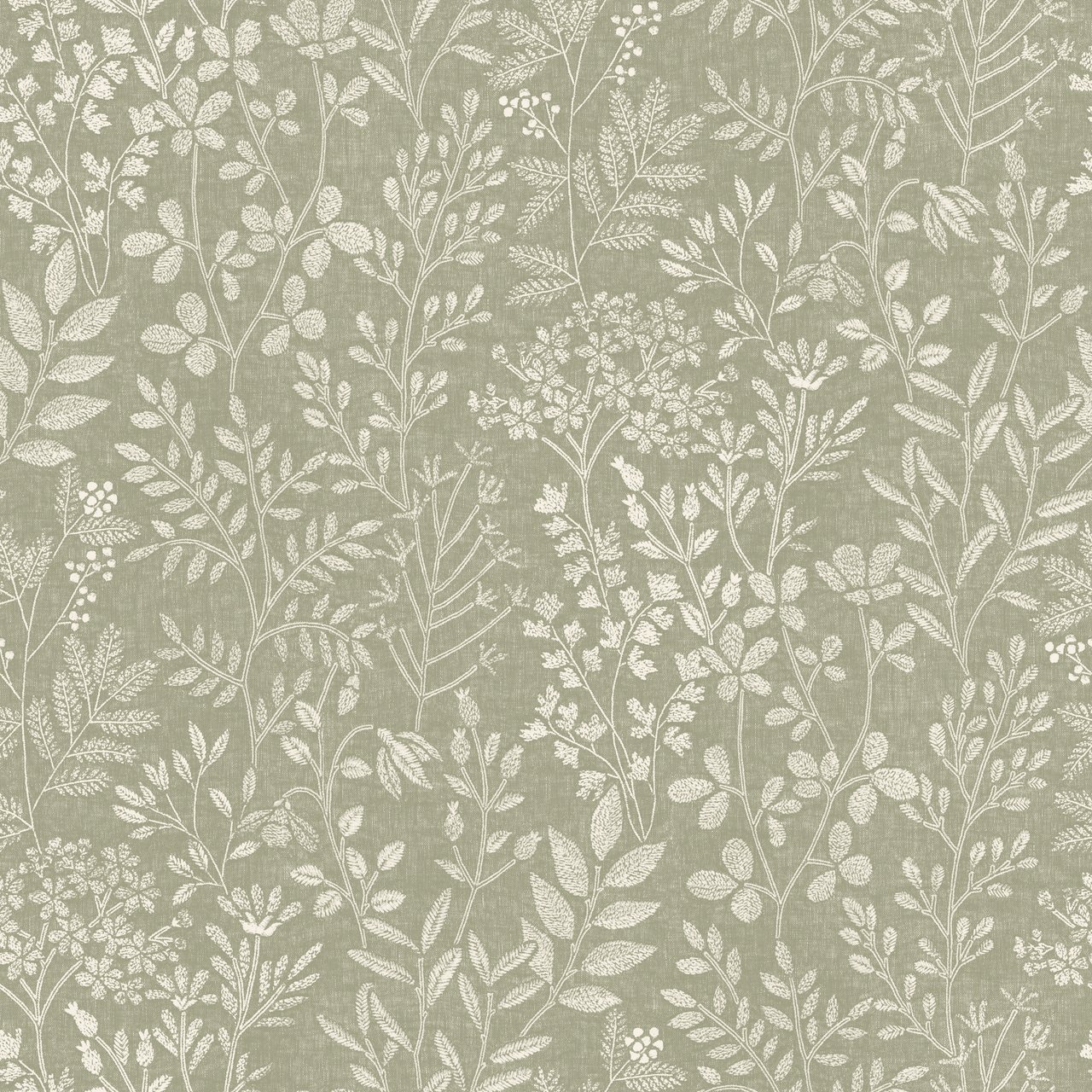 STOREYS VAREPRØVE KARUNA VINYLTAPET BLOMST GRØNN