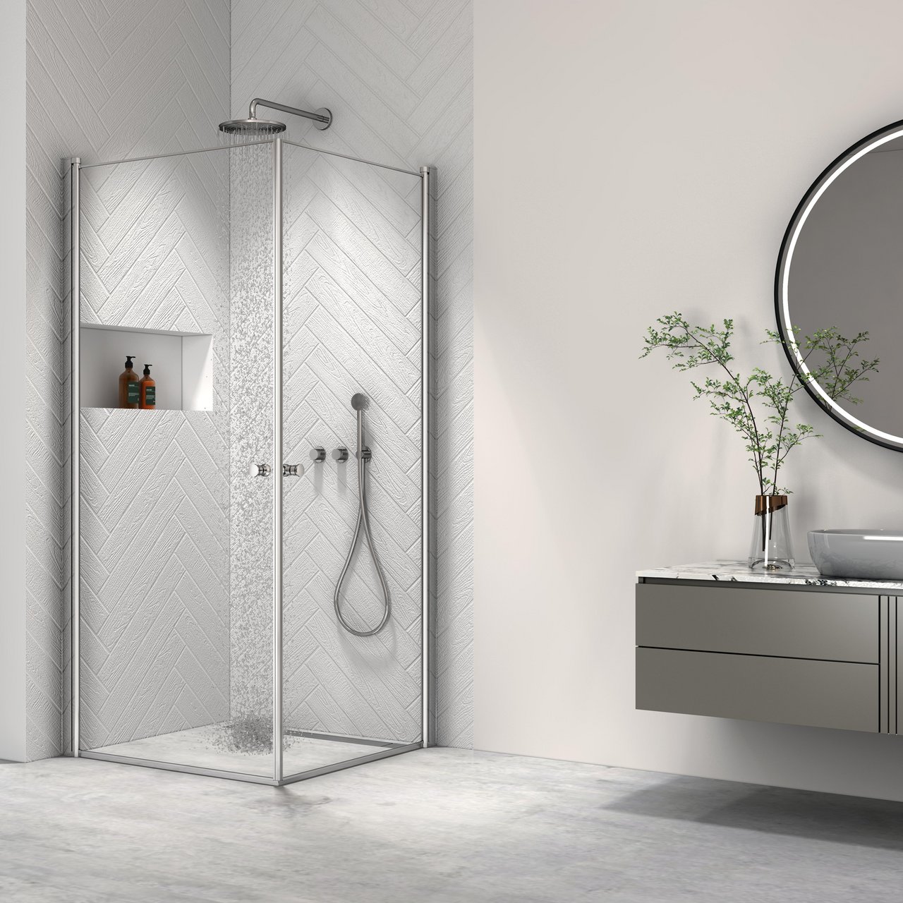 INNOVATION LUSSO DUSJDØR 70X195 CM KROM 8MM INNOVATION LUSSO DUSJDØR 70X195 CM KROM 8MM