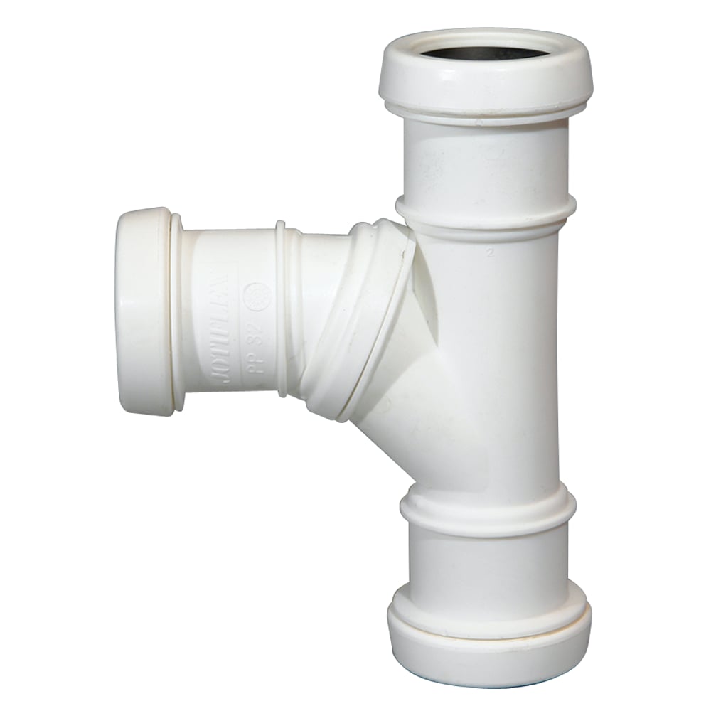 JOTIFLEX 32MM GRENRØR 45-90° ALLMUFFE HVIT