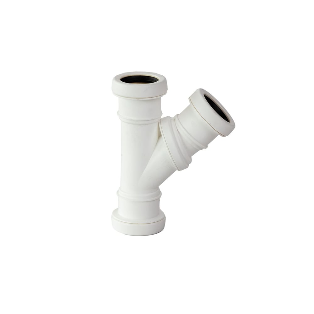 JOTIFLEX 40MM GRENRØR 45-90° ALLMUFFE HVIT JOTIFLEX 40MM GRENRØR 45-90° ALLMUFFE HVIT