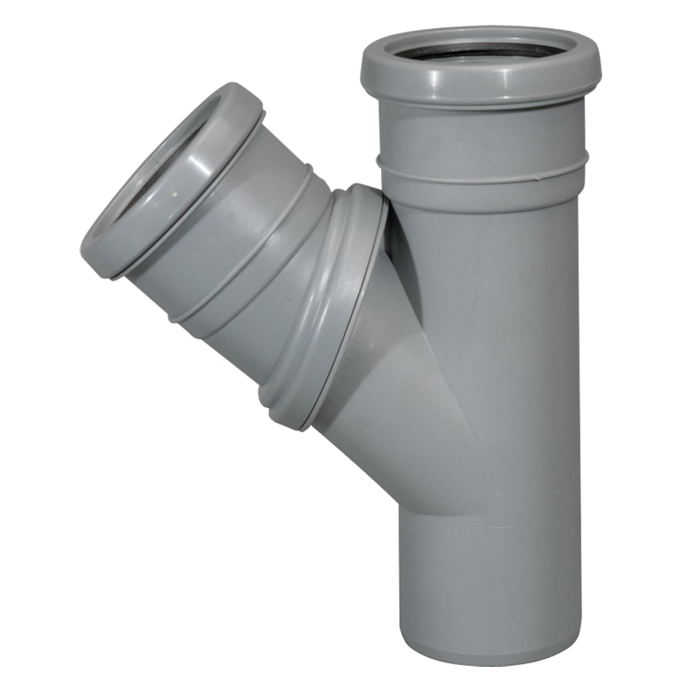 JOTIFLEX 75MM GRENRØR 45-90° 2 MUFFER GRÅ JOTIFLEX 75MM GRENRØR 45-90° 2 MUFFER GRÅ