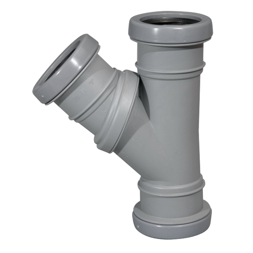 JOTIFLEX 50MM GRENRØR 45-90° ALLMUFFE GRÅ