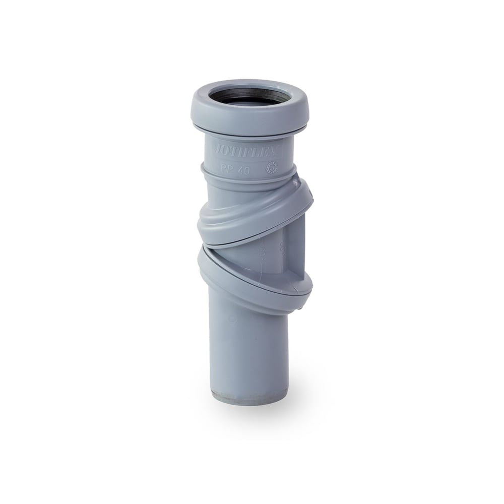 JOTIFLEX 40MM BEND 0-90° ENKELMUFFE GRÅ