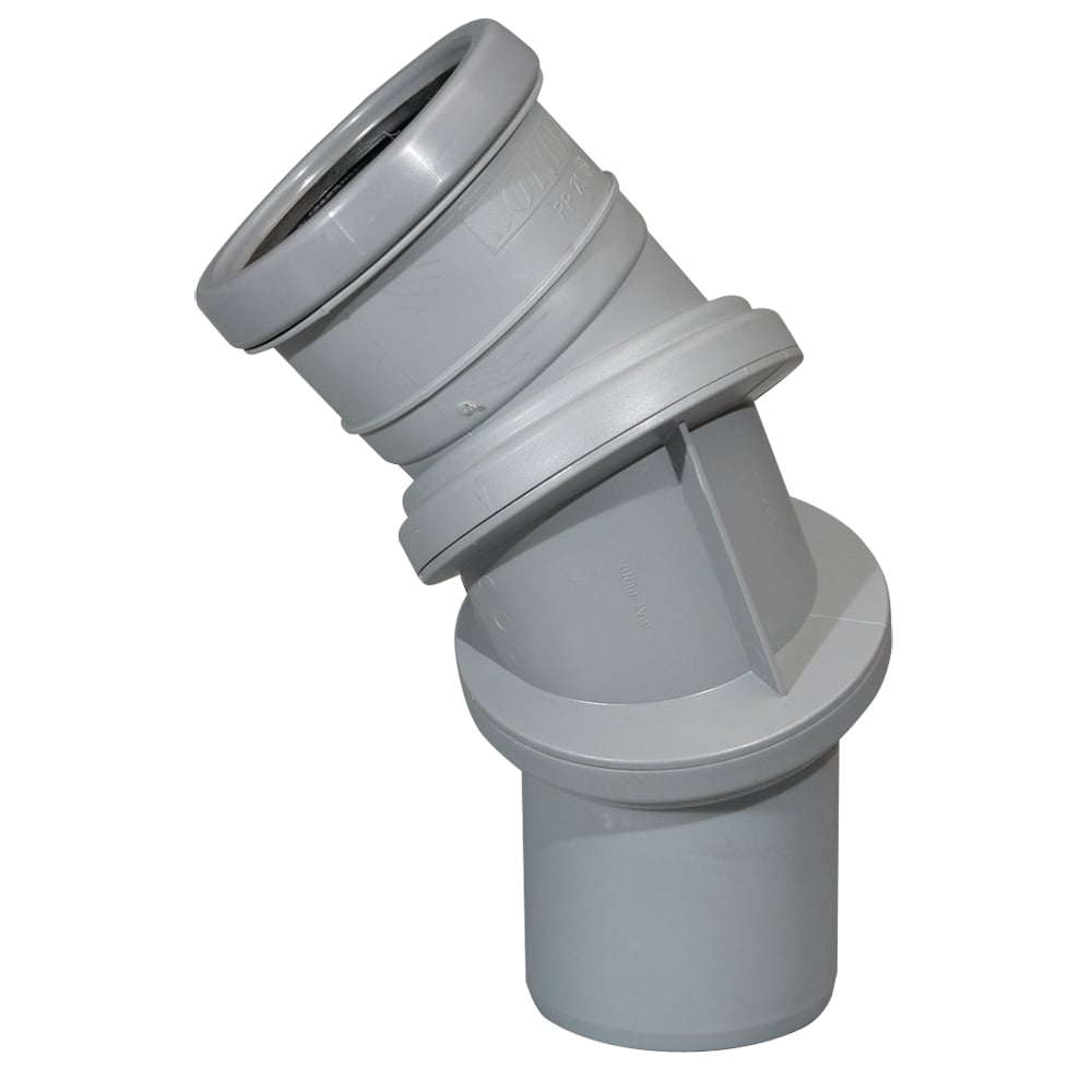 JOTIFLEX 75MM BEND 0-90° ENKELMUFFE GRÅ