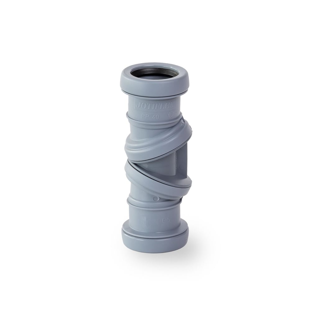 JOTIFLEX 40MM BEND 0-90° DOBBELMUFFE GRÅ JOTIFLEX 40MM BEND 0-90° DOBBELMUFFE GRÅ