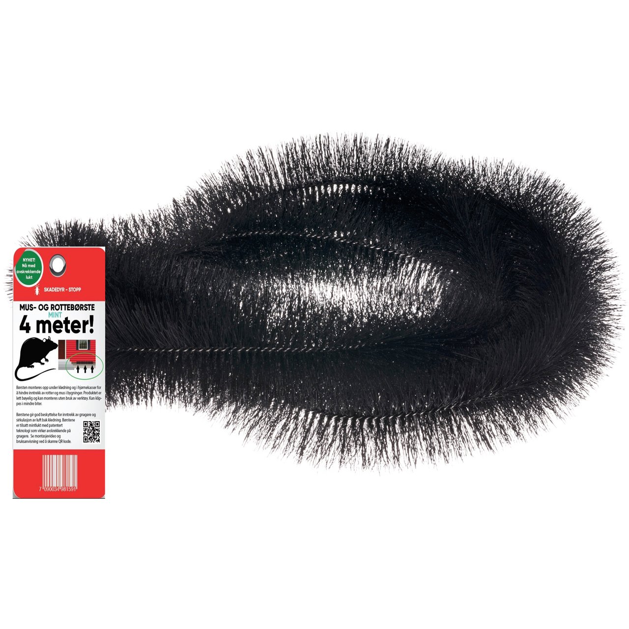 MUS- ROTTEBØRSTE MINT PROFF 4M. KRT