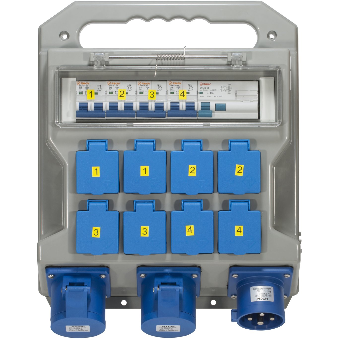 EGANT 230V BYGGSENTRAL IP44 332-9 INN 8-UTTAK EGANT 230V BYGGSENTRAL IP44 332-9 INN 8-UTTAK