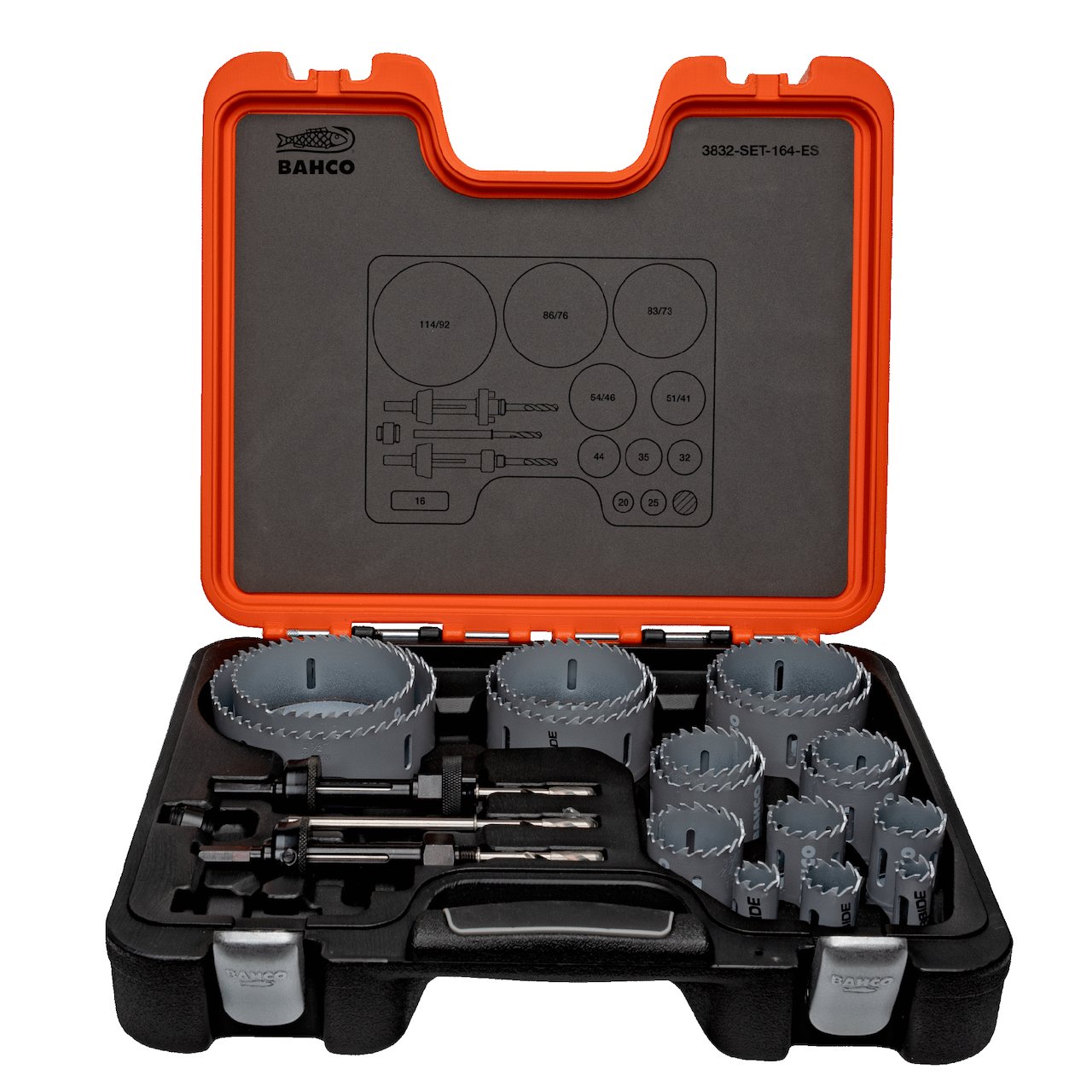 BAHCO HOLESAW SET CT 16-114 MM BAHCO HOLESAW SET CT 16-114 MM