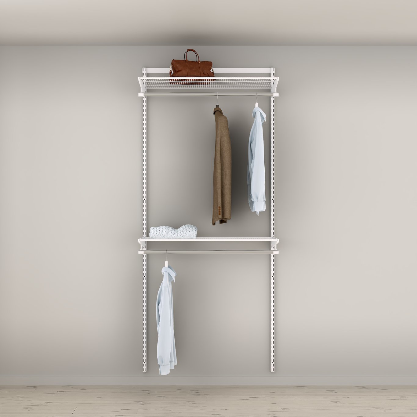 ELFA GARDEROBELØSNING CLASSIC HVIT ALT. 3 ELFA GARDEROBELØSNING CLASSIC HVIT ALT. 3
