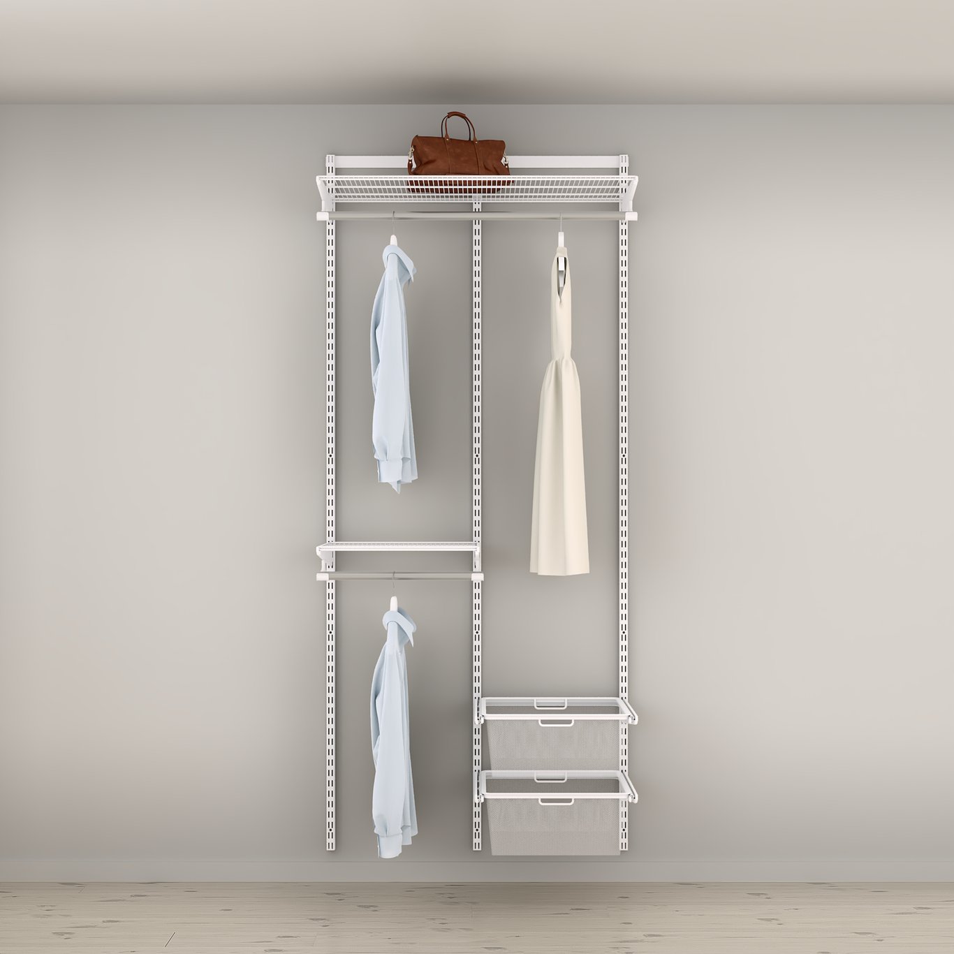 ELFA GARDEROBELØSNING CLASSIC HVIT ALT. 4 ELFA GARDEROBELØSNING CLASSIC HVIT ALT. 4