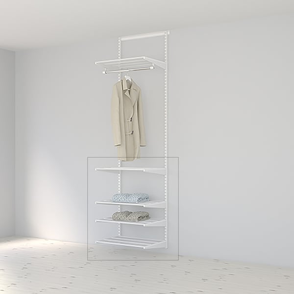 ELFA KOMPLETTERINGSLØSNING CLASSIC HVIT ALT. 3