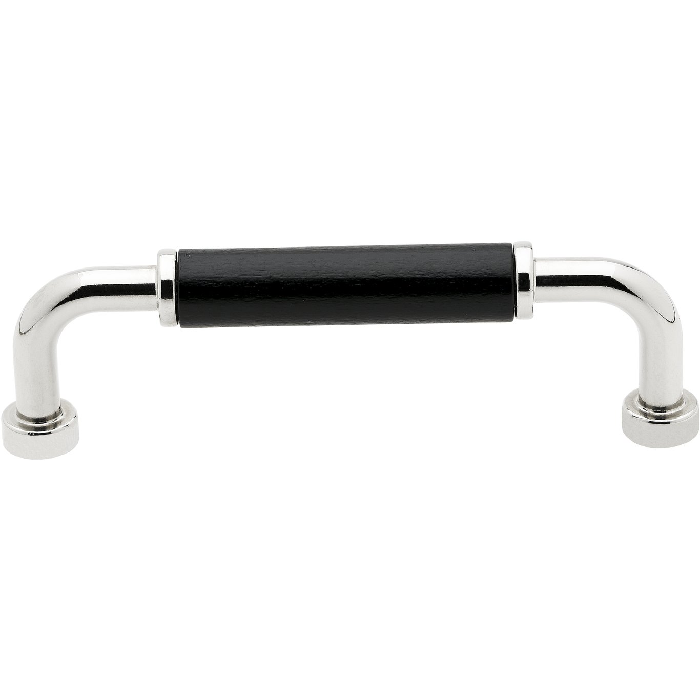 GUSTAVSBERG H2 HÅNDTAK TIL BADEROMSMØBEL, CC96 KROM/SORT TRE GUSTAVSBERG H2 HÅNDTAK TIL BADEROMSMØBEL, CC96 KROM/SORT TRE