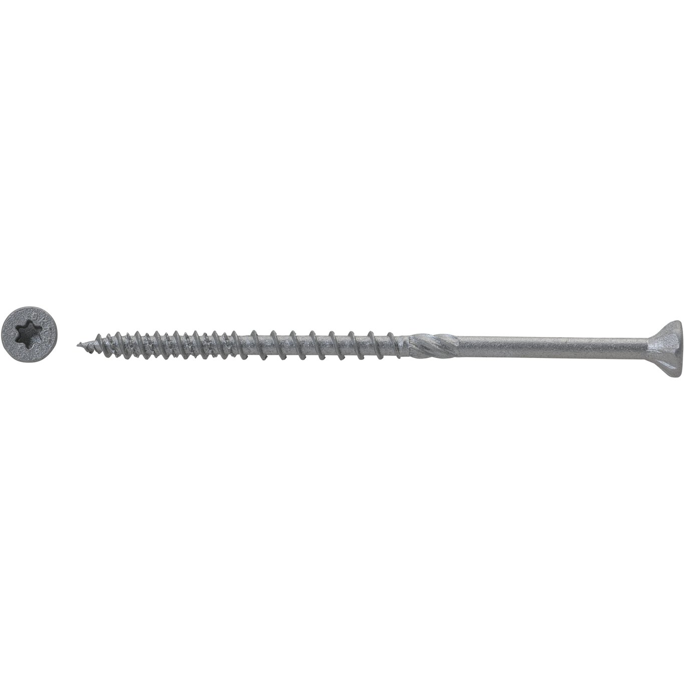 TRESKRUE FORSENKET C4 6X140/75 T30 STAMMEFRES 100 STK UTENDØRS TRESKRUE FORSENKET C4 6X140/75 T30 STAMMEFRES 100 STK UTENDØRS