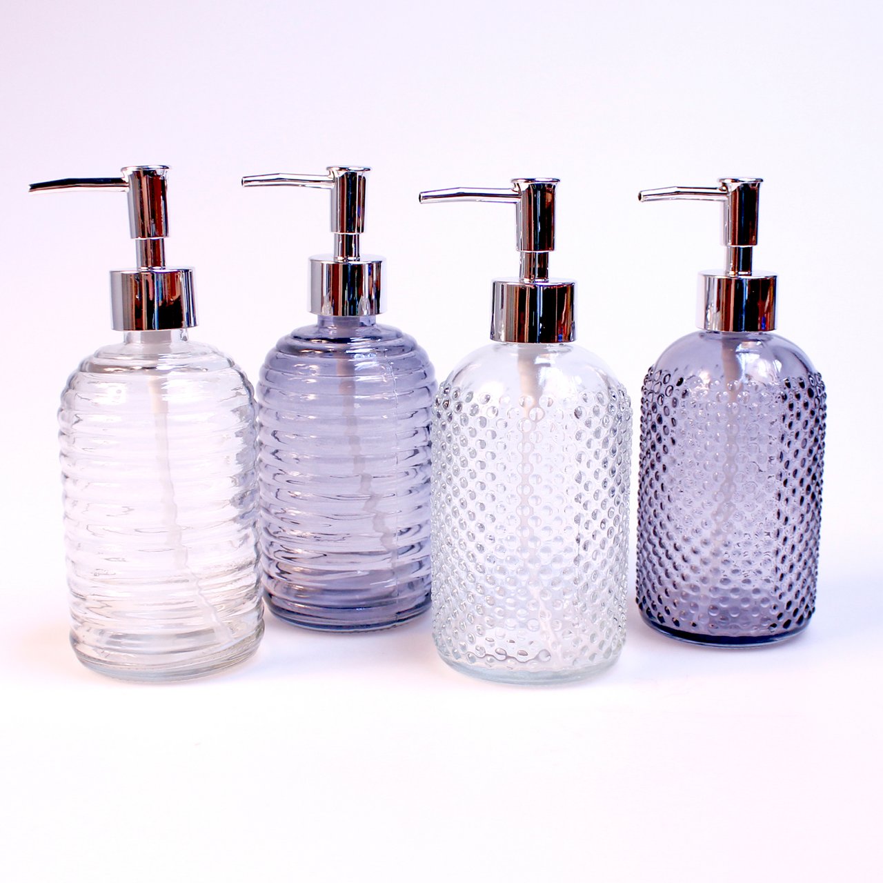 SÅPEPUMPE GLASS 500ML ASSORTERT