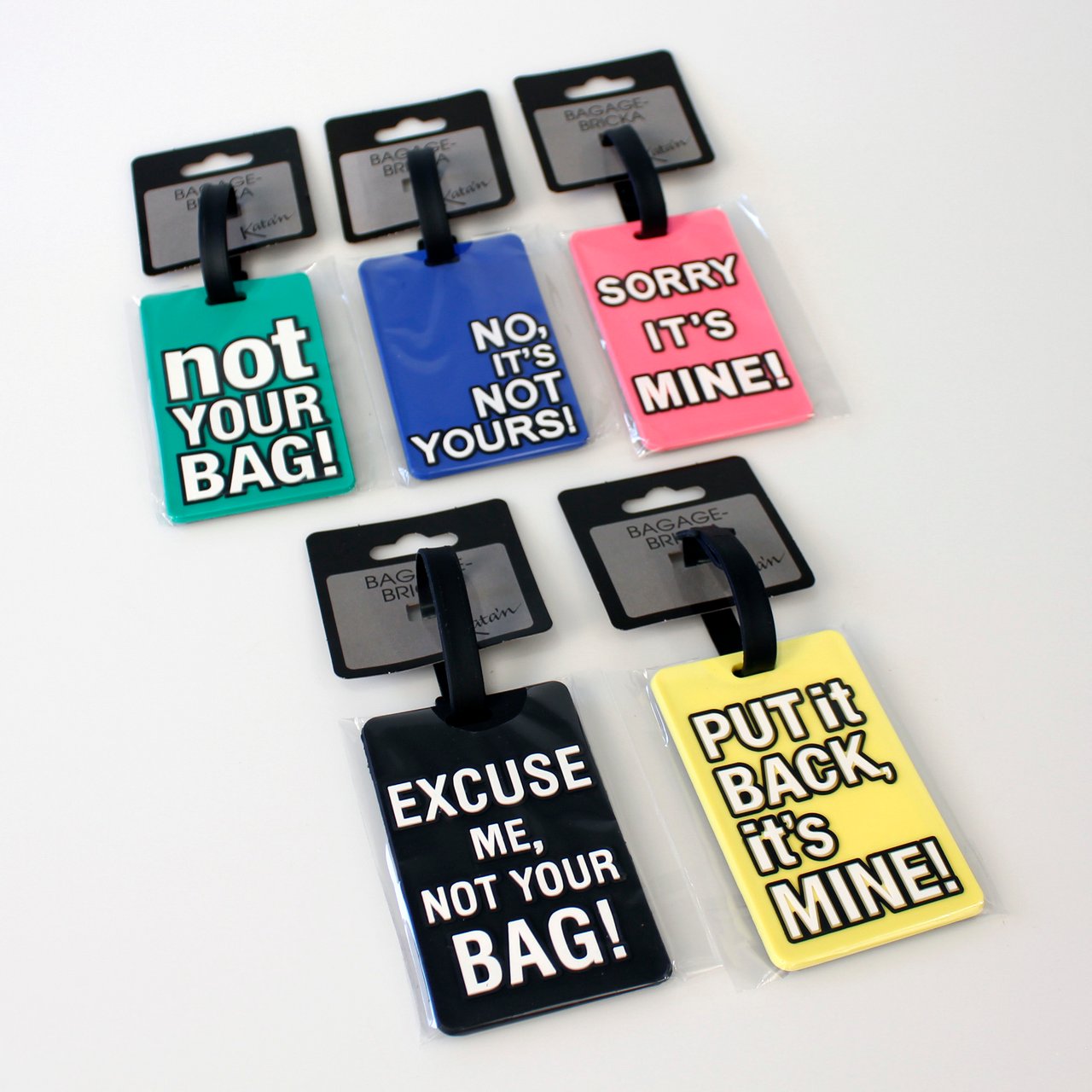 BAGASJELAPP TIL KOFFERT 65X105MM ASSORTERT