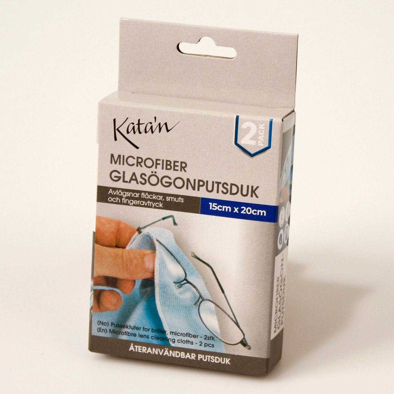 BRILLEKLUT 2PK MICROFIBER