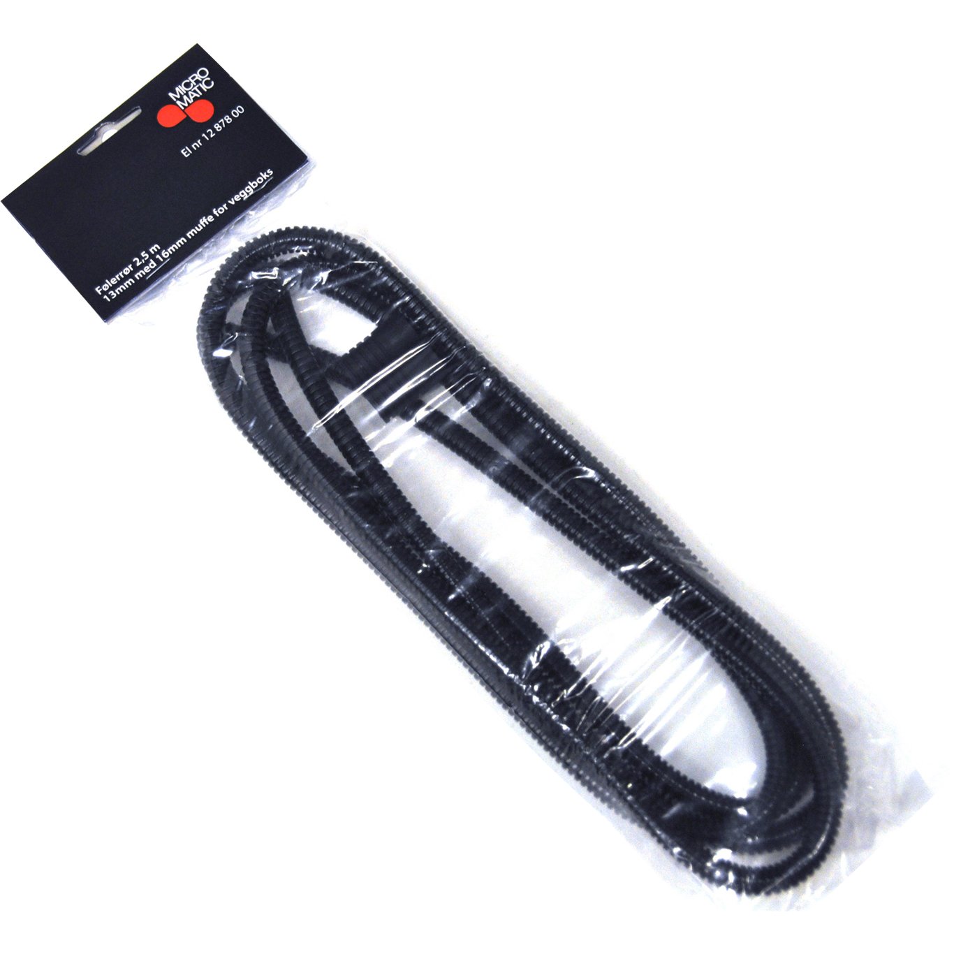 MICROMATIC GULVFØLERRØR 13MM / 2.5M MED 16MM MUFFE MICROMATIC GULVFØLERRØR 13MM / 2.5M MED 16MM MUFFE