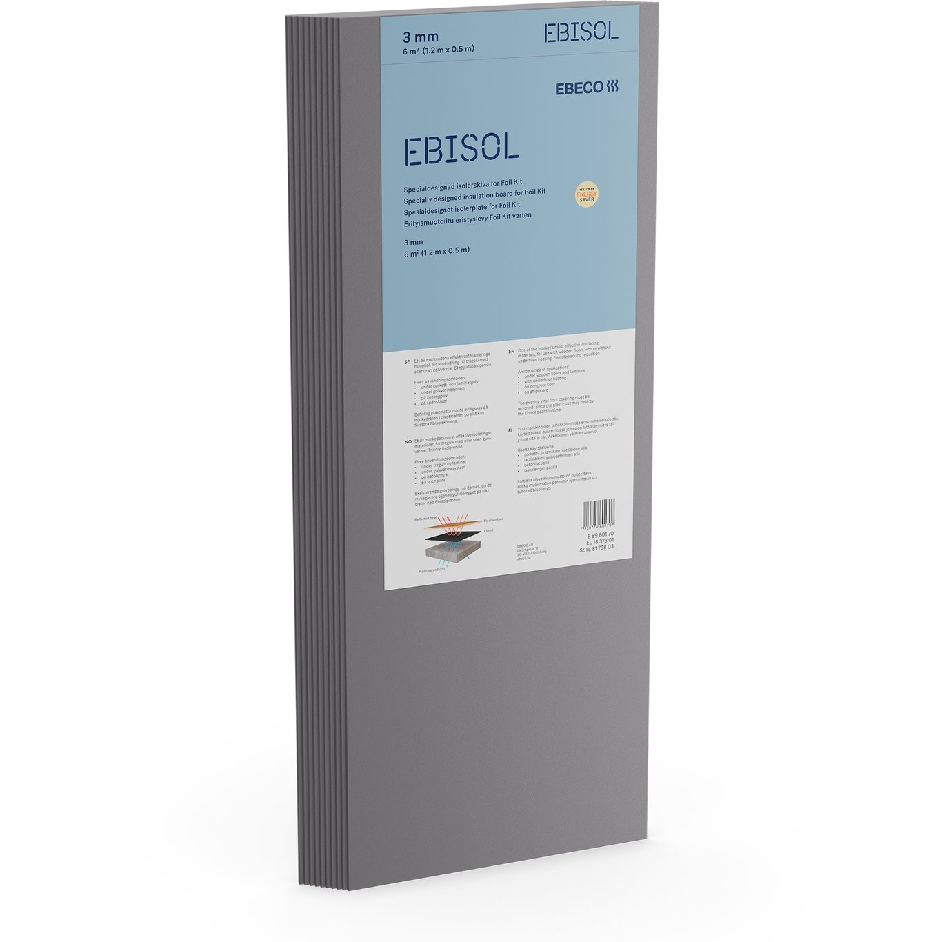 EBISOL 3MM 6M2 PK EBISOL 3MM 6M2 PK