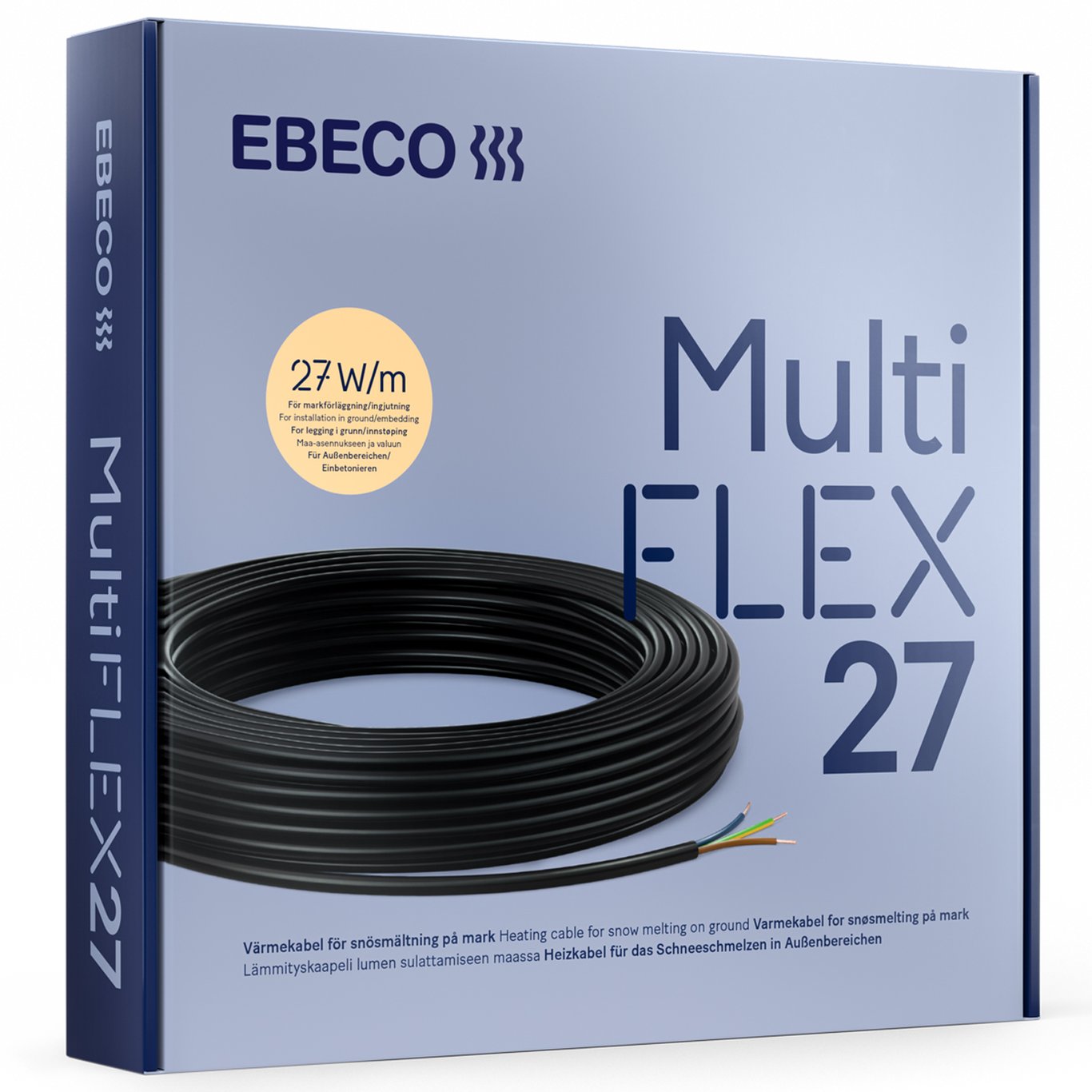 EBECO MULTIFLEX 27 VARMEKABEL 79 M 2150 W EBECO MULTIFLEX 27 VARMEKABEL 79 M 2150 W