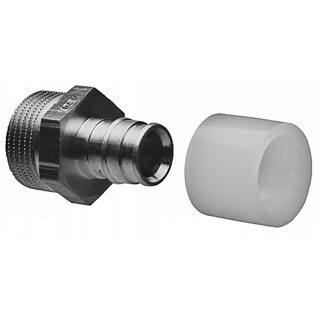 UPONOR Q&E RETT NIPPEL OVERGANG M/18X1/2" M/UTV.GJENGER