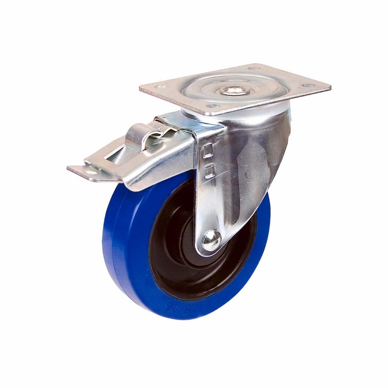 THEOFILS INDUSTRIHJUL 100MM PLATE DREIBART MED BREMS THEOFILS INDUSTRIHJUL 100MM PLATE DREIBART MED BREMS