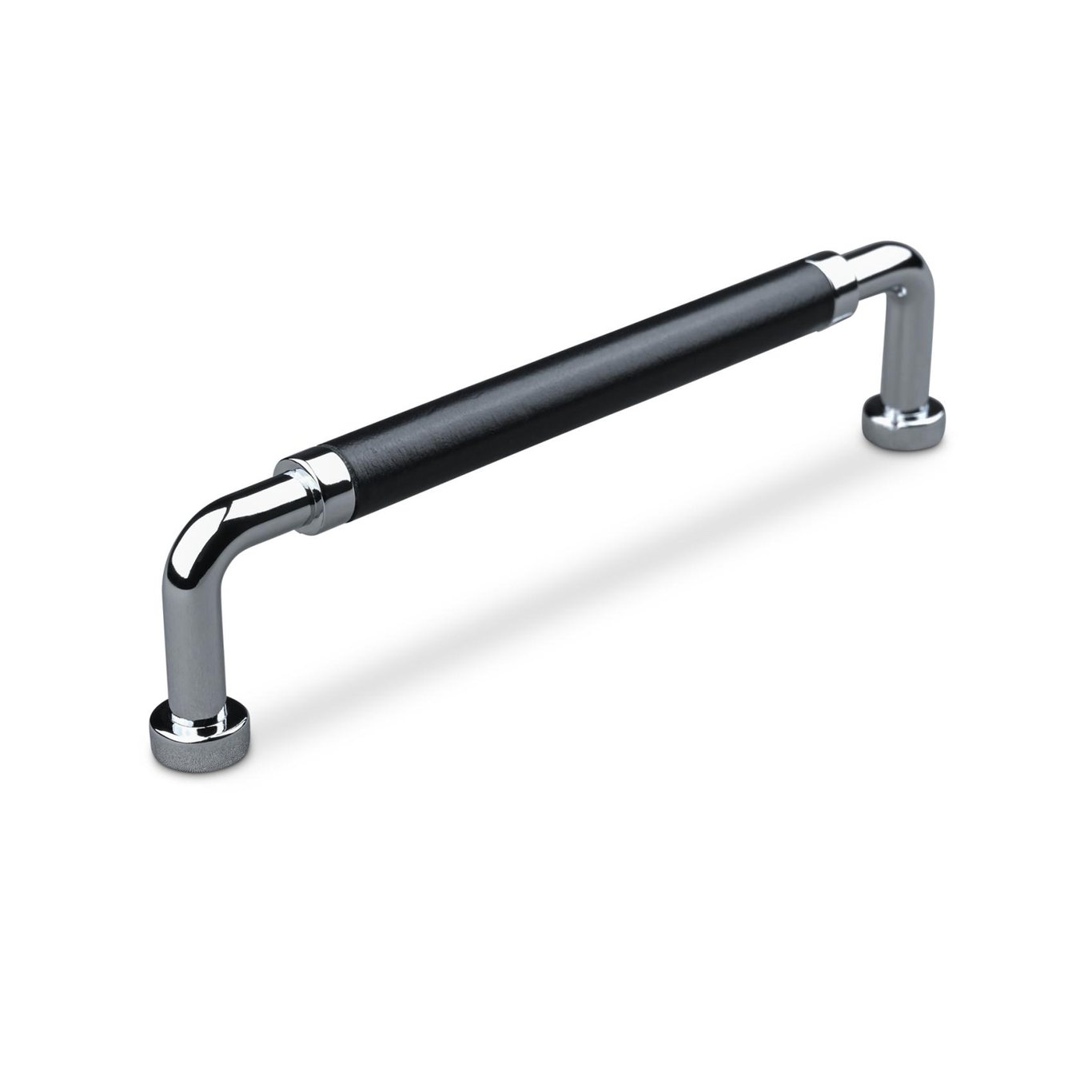 THEOFILS HÅNDTAK POSTA CC128 KROM/SORT LÆR