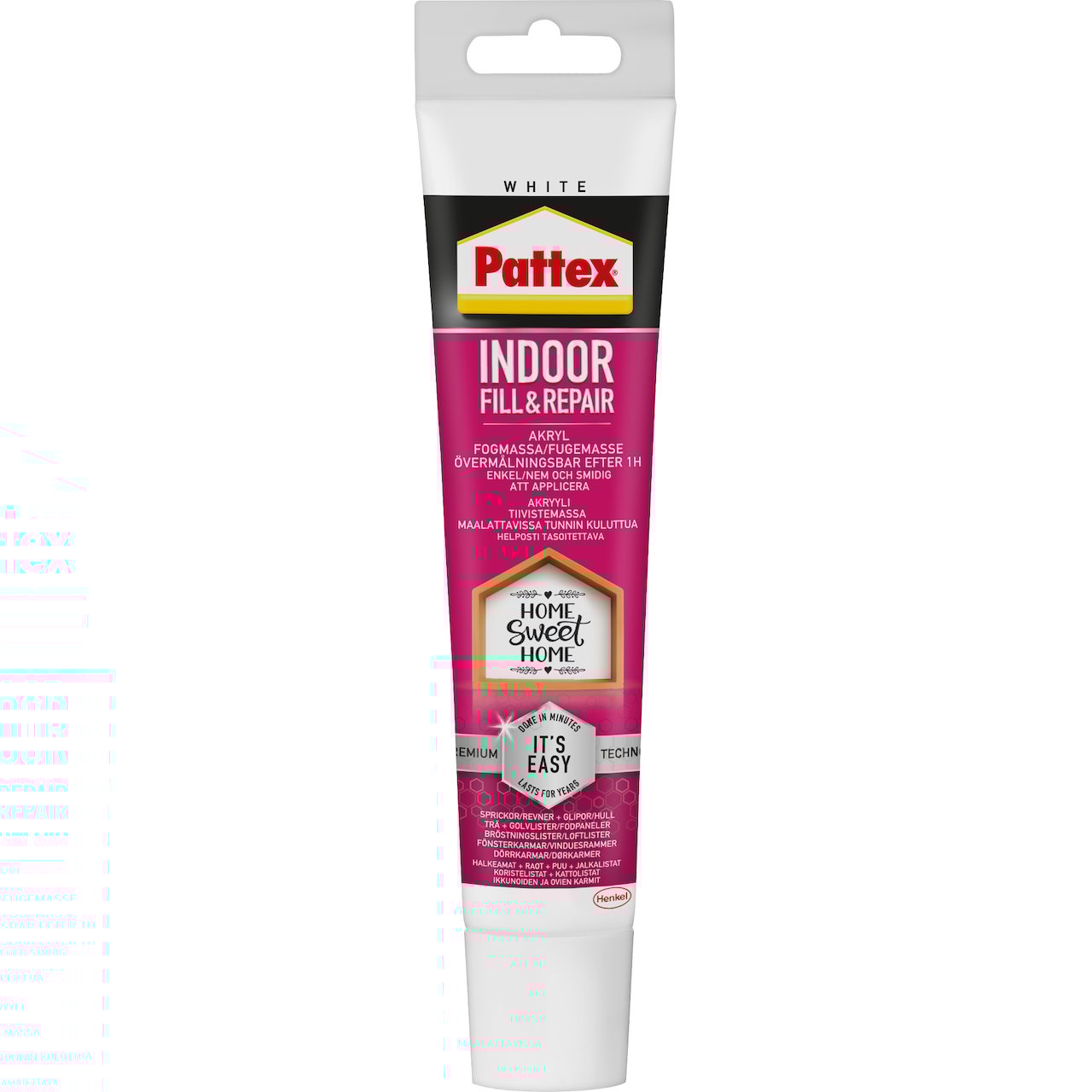 PATTEX AKRYLFUGE FILL & REPAIR INNENDØRS HVIT 50ML PATTEX AKRYLFUGE FILL & REPAIR INNENDØRS HVIT 50ML