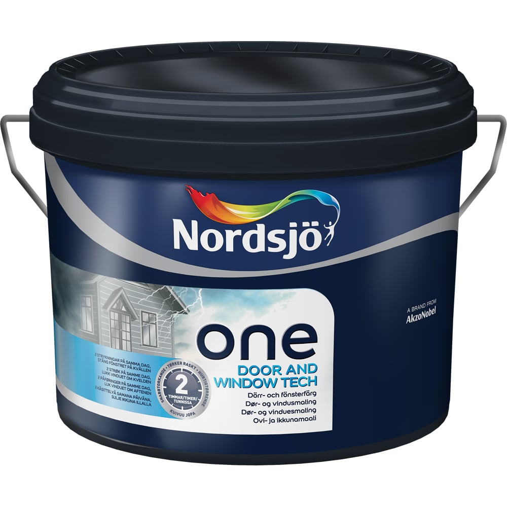NORDSJØ ONE DOOR & WINDOW TECH 337 BLACK 1L NORDSJØ ONE DOOR & WINDOW TECH 337 BLACK 1L