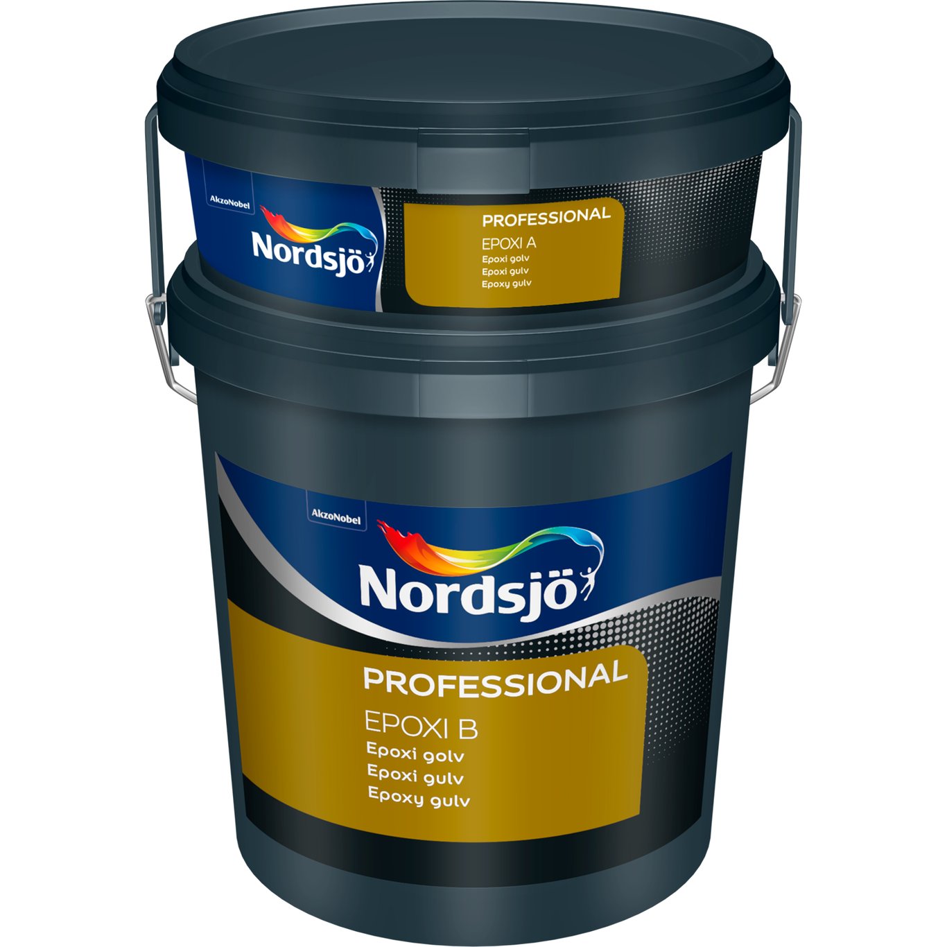 NORDSJØ PROFESSIONAL EPOXY GULV LYS GRÅ 0,8L INKL. HERDER