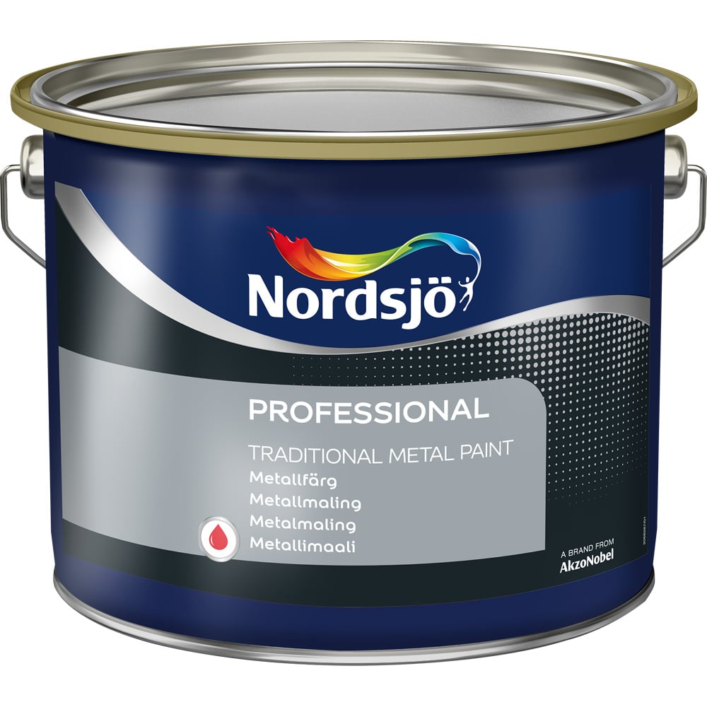 NORDSJØ PROFESSIONAL TRAD METAL PAINT SORT 1L NORDSJØ PROFESSIONAL TRAD METAL PAINT SORT 1L