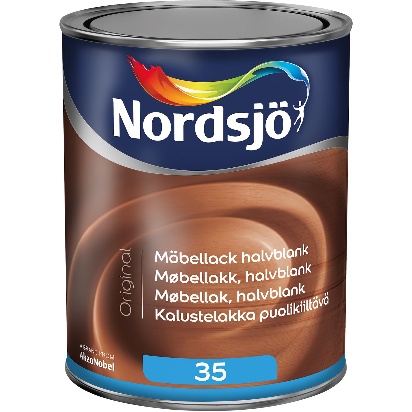 NORDSJØ ORIGINAL MØBELLAKK HALVBLANK 0.5L NORDSJØ ORIGINAL MØBELLAKK HALVBLANK 0.5L