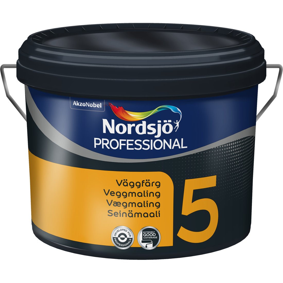 NORDSJØ PROFESSIONAL 5 VEGGMALING BW 10 L