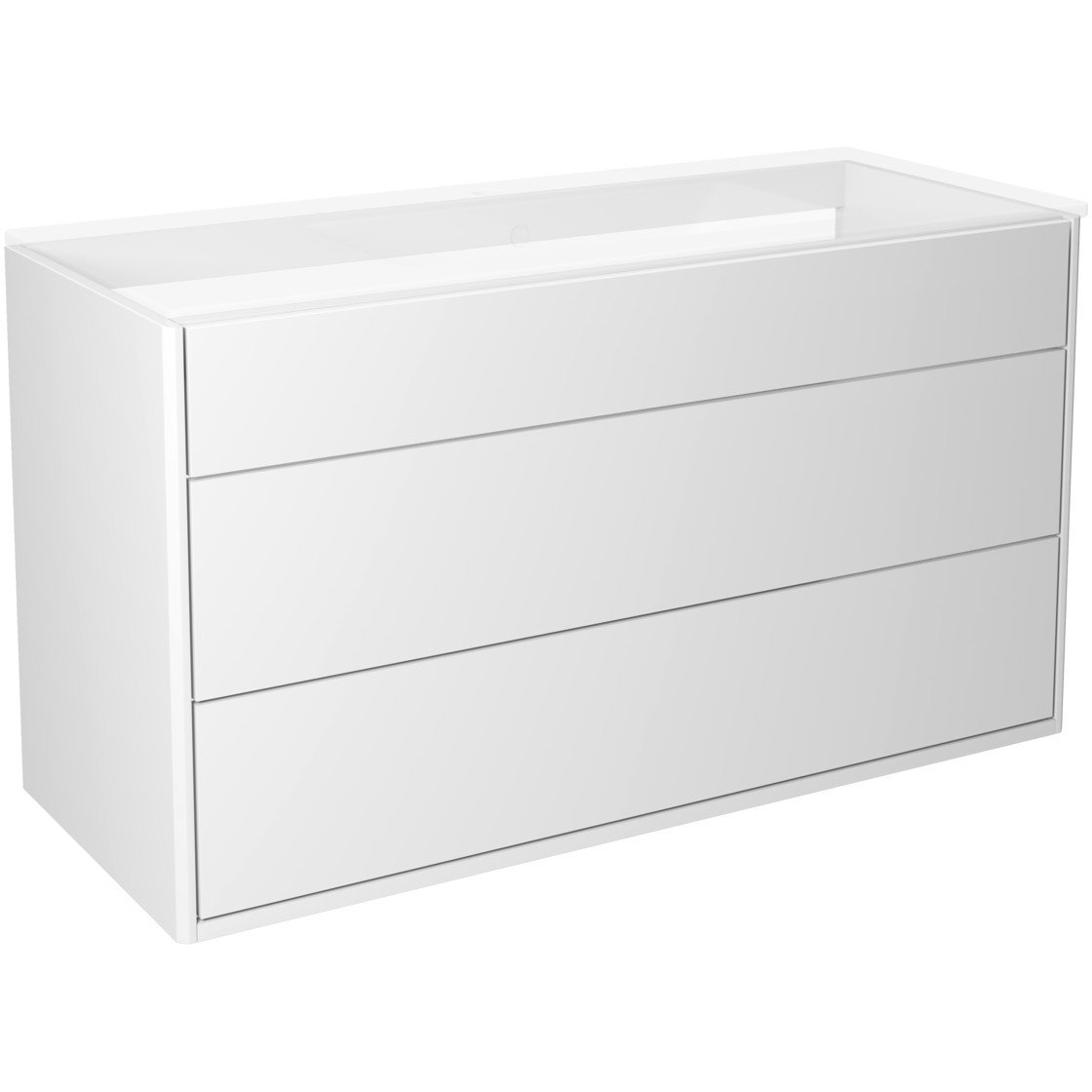 GUSTAVSBERG GRAPHIC BADEROMSMØBEL 100 CM HVIT U/SERVANT GUSTAVSBERG GRAPHIC BADEROMSMØBEL 100 CM HVIT U/SERVANT