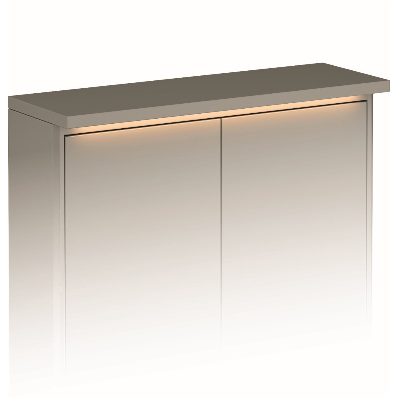 GUSTAVSBERG GRAPHIC TOPPLATE M/LYS 60X16 GRÅ GUSTAVSBERG GRAPHIC TOPPLATE M/LYS 60X16 GRÅ