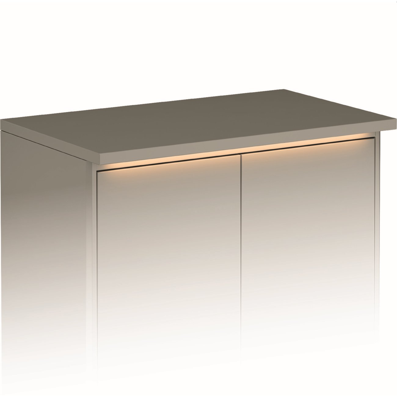 GUSTAVSBERG GRAPHIC TOPPLATE M/LYS 60X32 GRÅ GUSTAVSBERG GRAPHIC TOPPLATE M/LYS 60X32 GRÅ