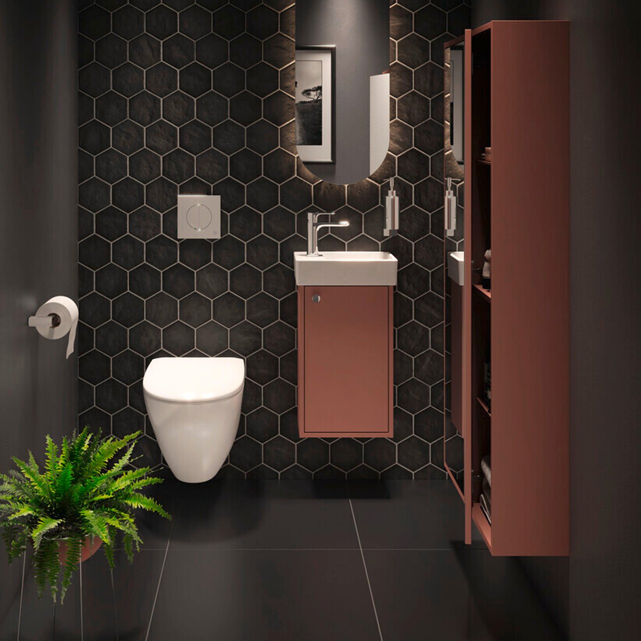 GUSTAVSBERG ARTIC SMALL HØYSKAP 33X20X135 PEACH GUSTAVSBERG ARTIC SMALL HØYSKAP 33X20X135 PEACH