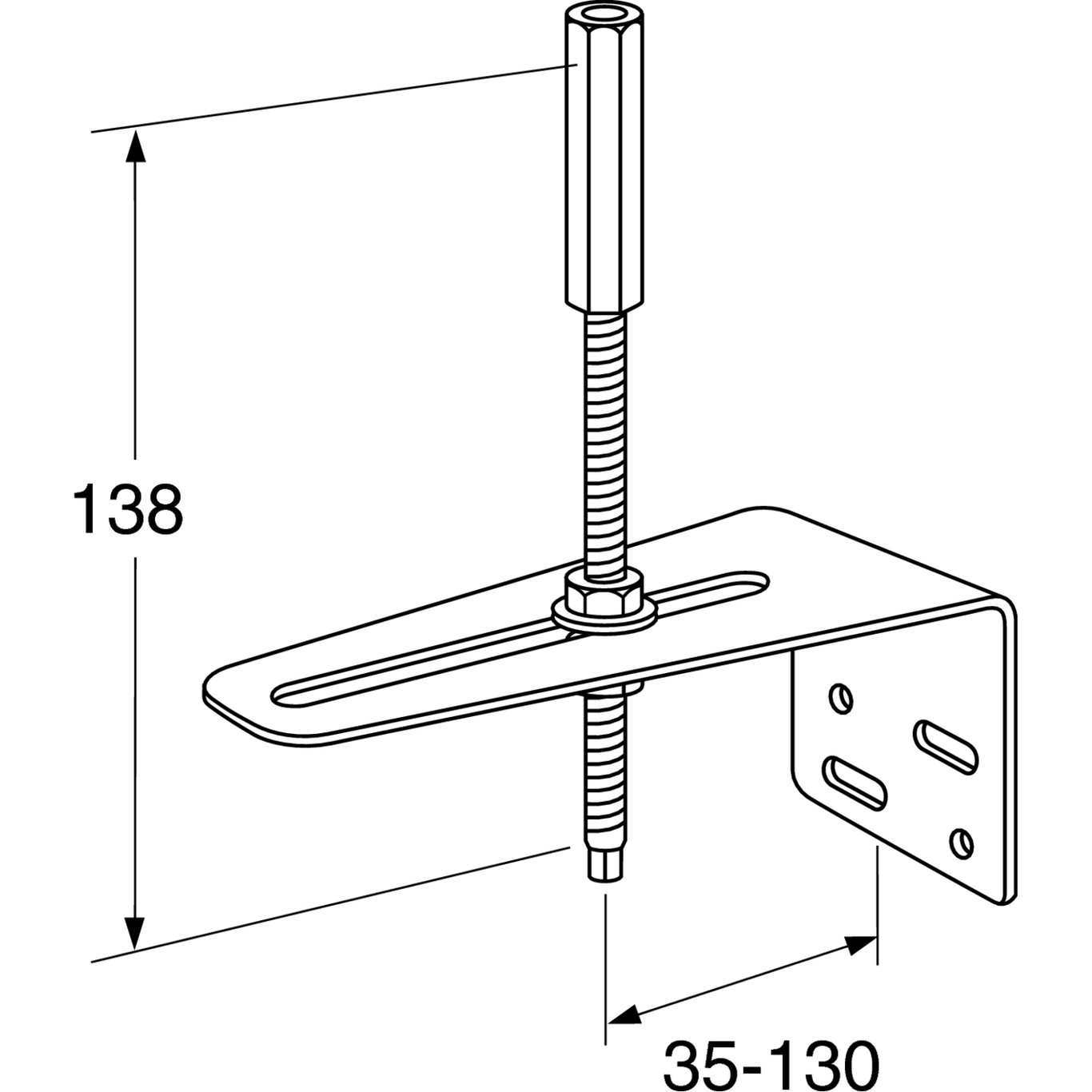 GUSTAVSBERG STABILISERINGSSTAG FOR KJØKKENKRANER