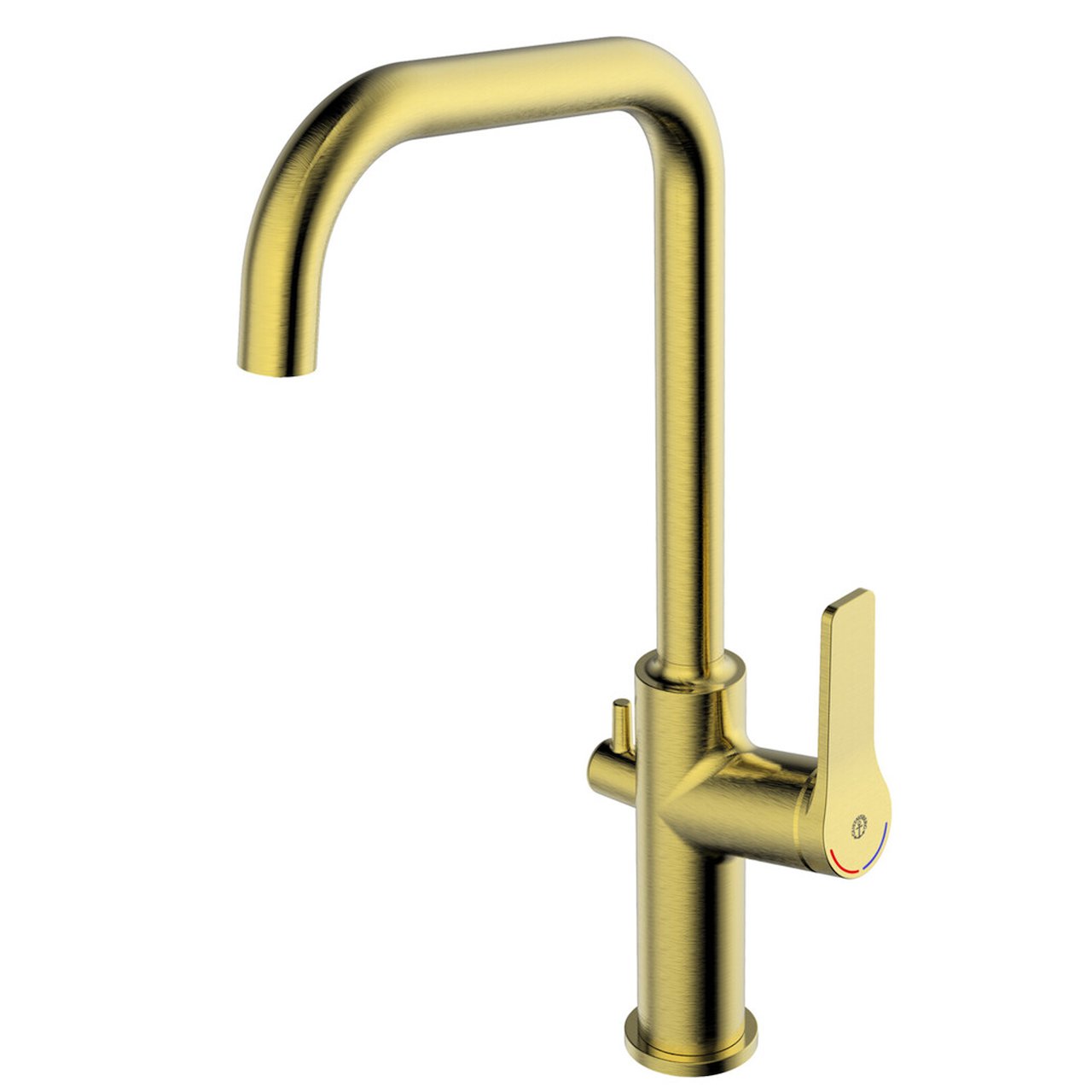 GUSTAVSBERG EPIC KJØKKENARMATUR MESSING M/HØY TUT & AVSTENGNING