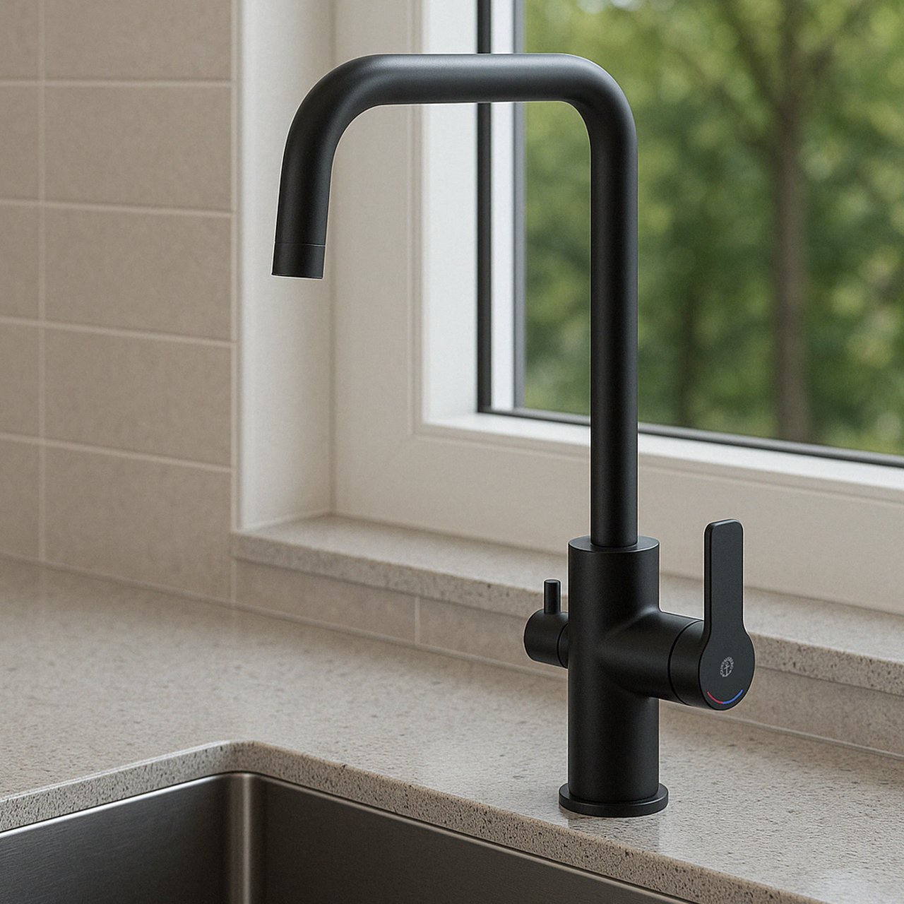 GUSTAVSBERG EPIC KJØKKENKRAN M/AVSTENGNING MATT SORT GUSTAVSBERG EPIC KJØKKENKRAN M/AVSTENGNING MATT SORT