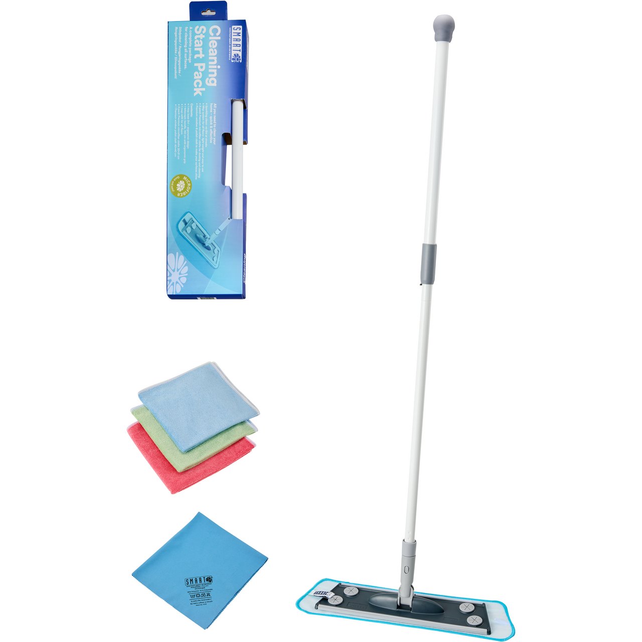 SMART MICROFIBER STARTPAKKE FOR RENGJØRING