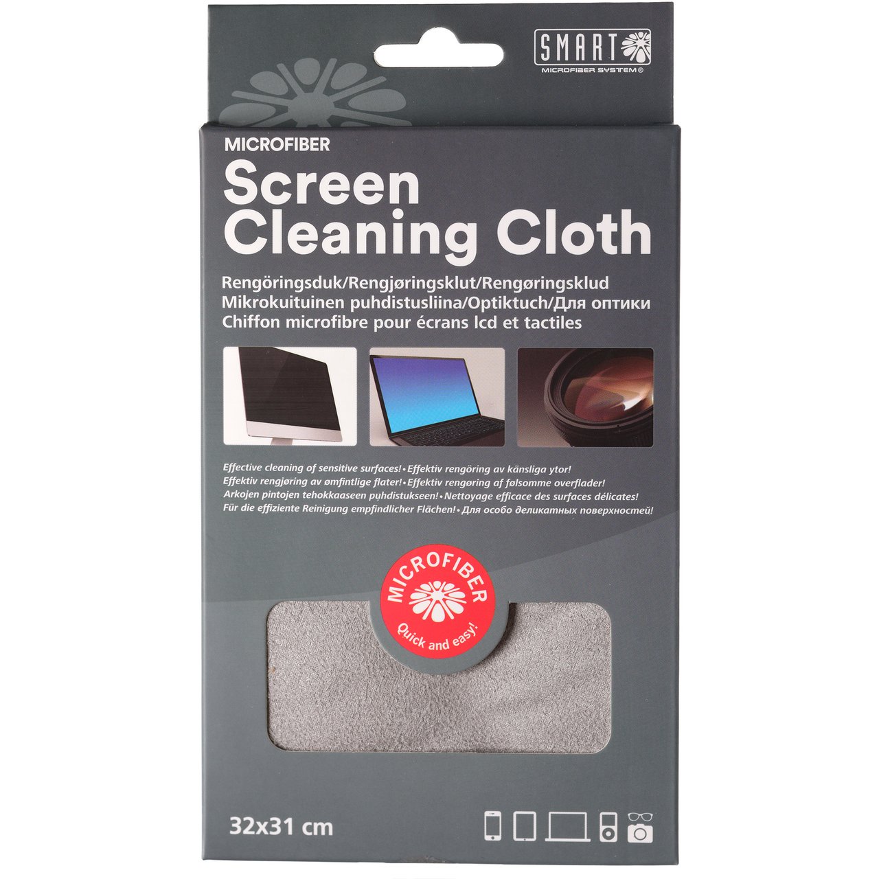SMART MICROFIBER RENGJØRINGSKLUT FOR SKJERM