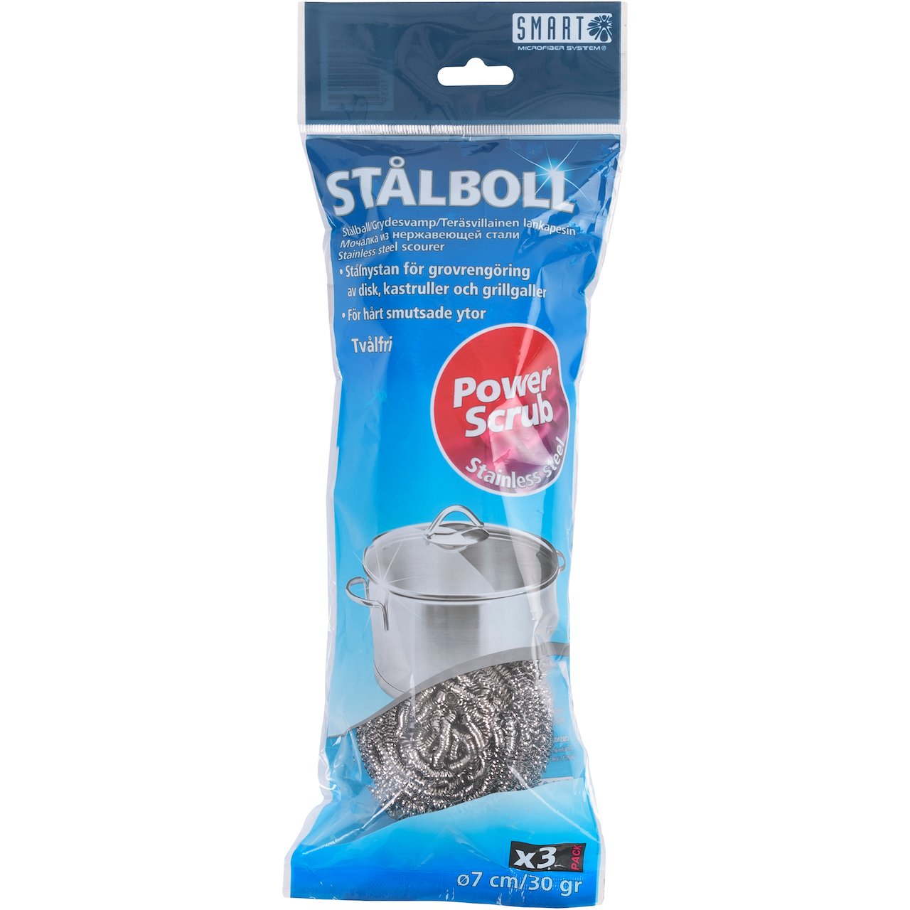 SMART MICROFIBER STÅLSKRUBB 3-PK SMART MICROFIBER STÅLSKRUBB 3-PK