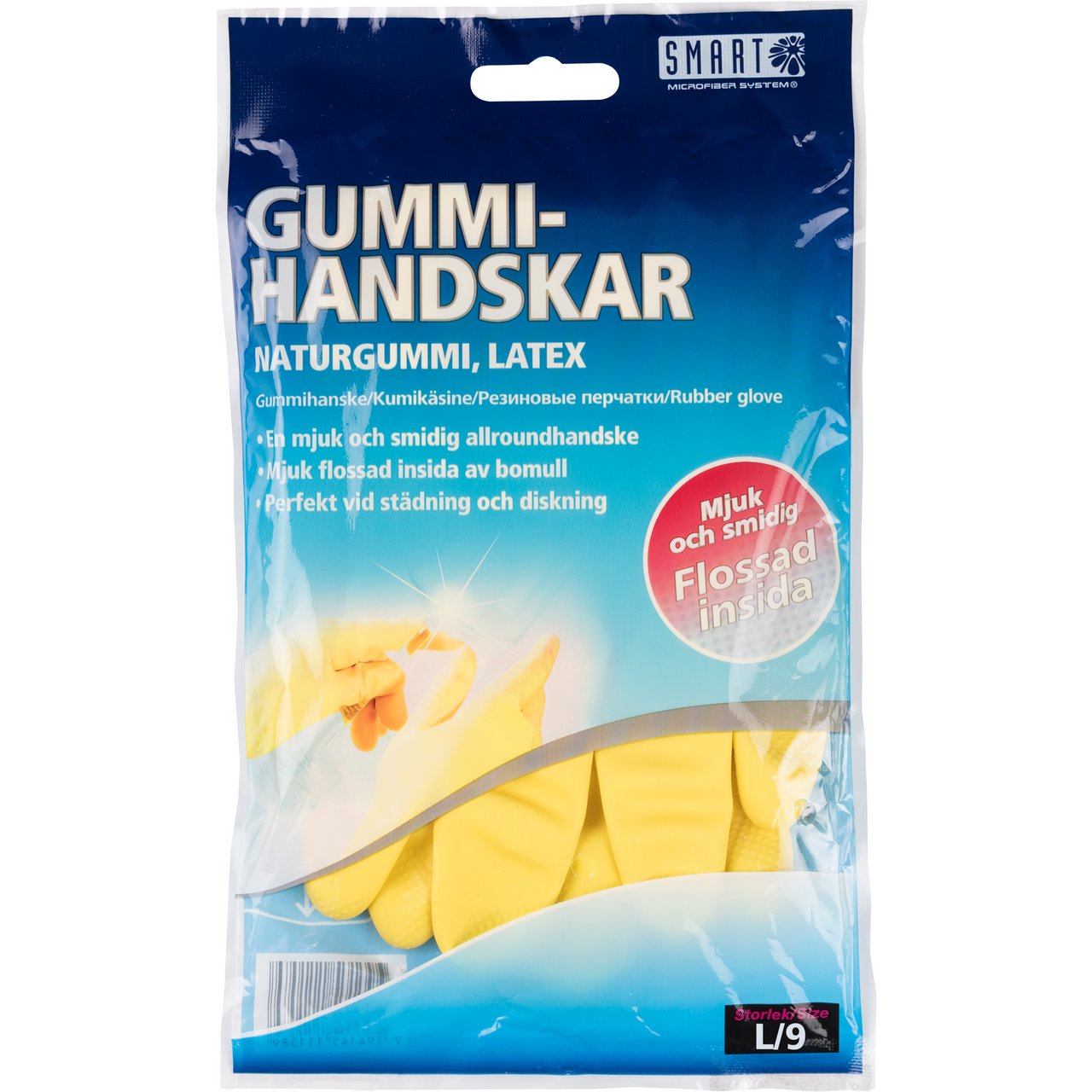SMART MICROFIBER GUMMIHANSKER 9/L