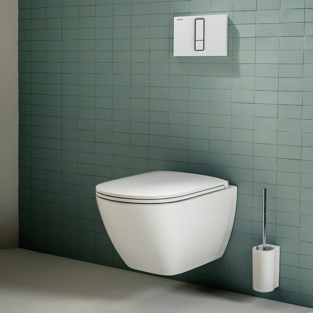 LAUFEN LIS TRYKKPLATE AW101 HVIT/KROM LAUFEN LIS TRYKKPLATE AW101 HVIT/KROM