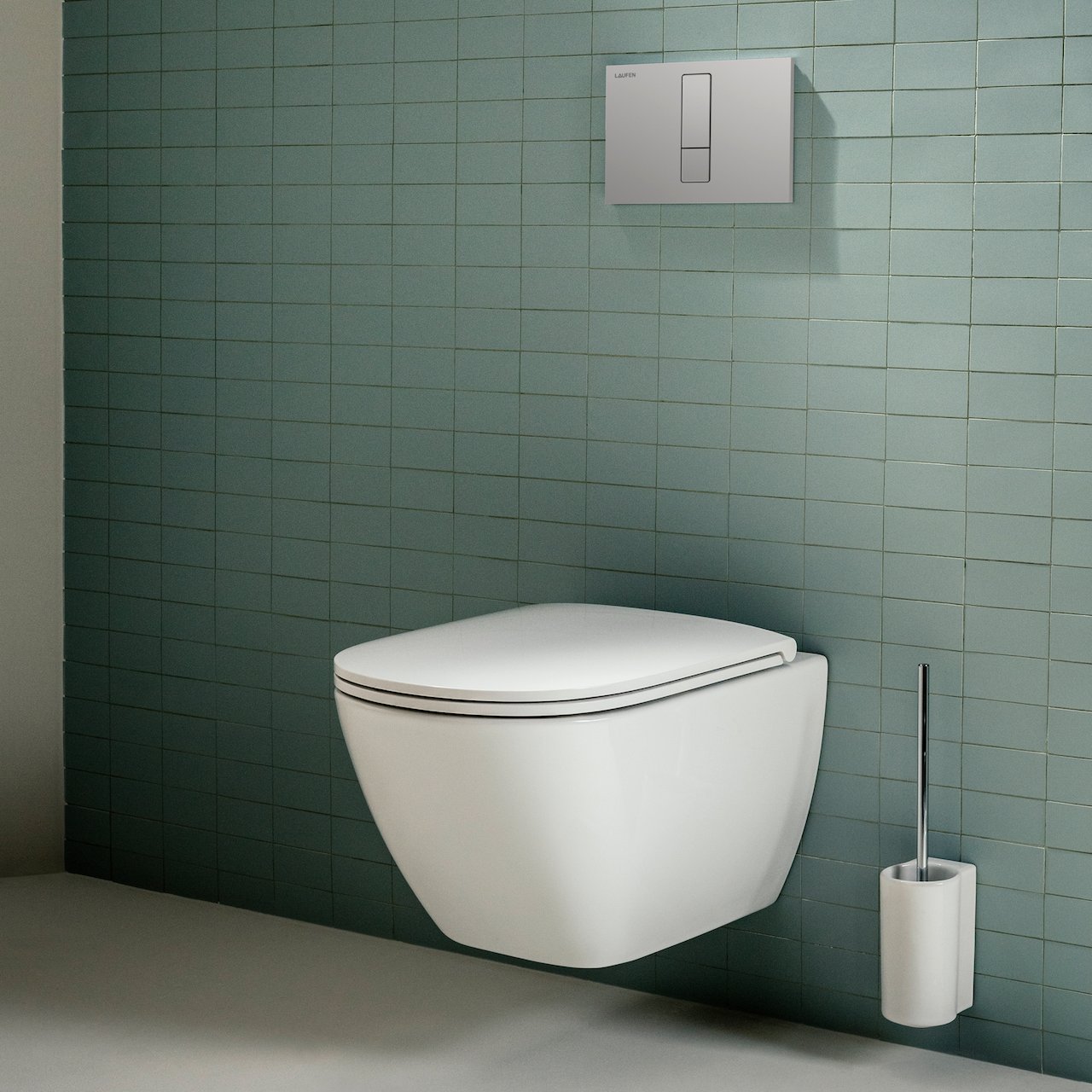 LAUFEN LIS TRYKKPLATE AW103 BØRSTET RUSTFRITT STÅL