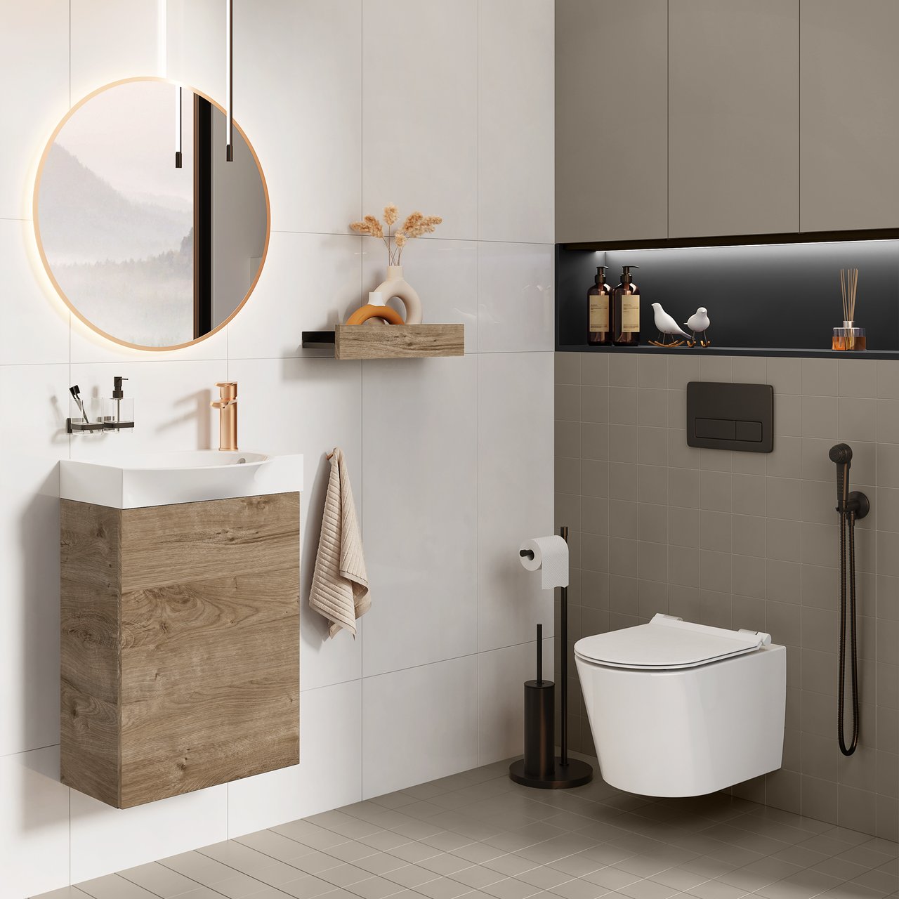 LAUFEN MICRO 45 BADEROMSMØBEL EIK LAUFEN MICRO 45 BADEROMSMØBEL EIK